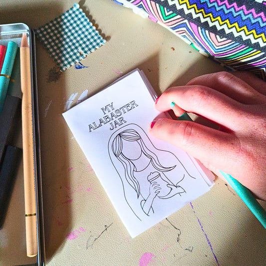 Mini Alabaster Jar Coloring Booklet